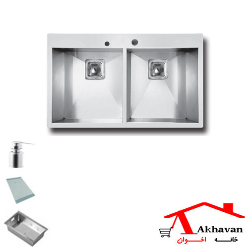 سینک ظرفشویی توکار کد 334 اخوان
