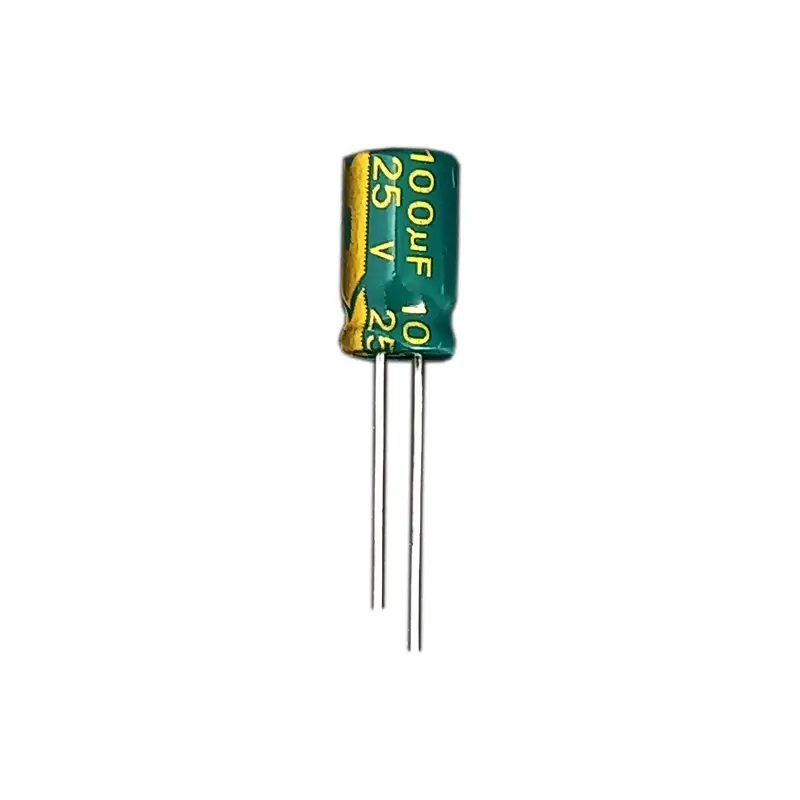 خازن 100 میکروفاراد 25 ولت جیکو سبز (LOW ESR)