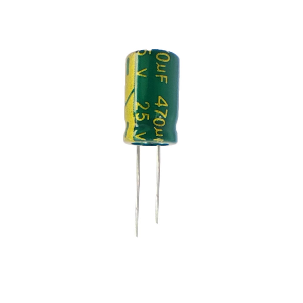 خازن 470 میکروفاراد 25 ولت جیکو سبز (LOW ESR)