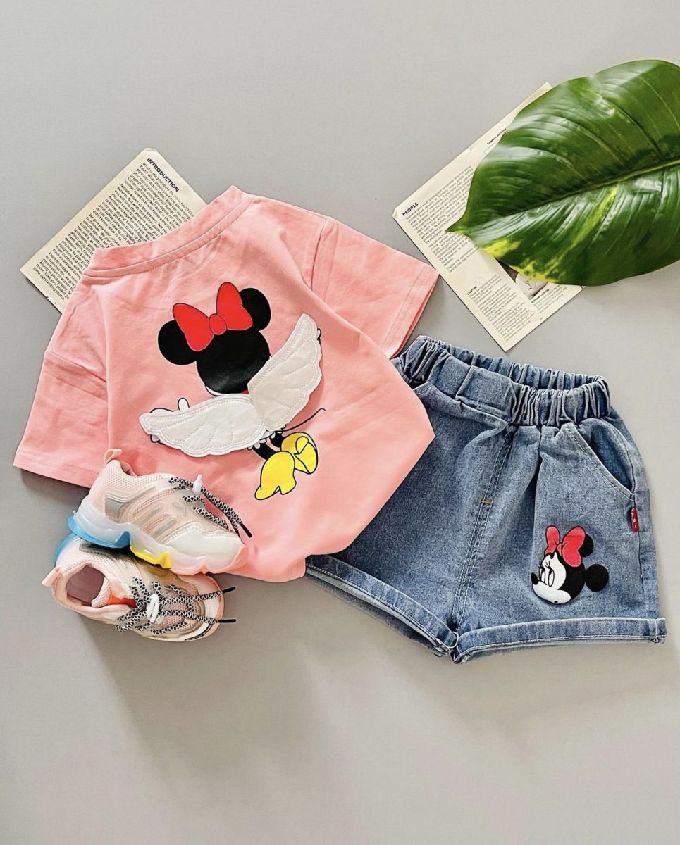 ست Minnie بال فرشته(تیشرت و شلوارک)