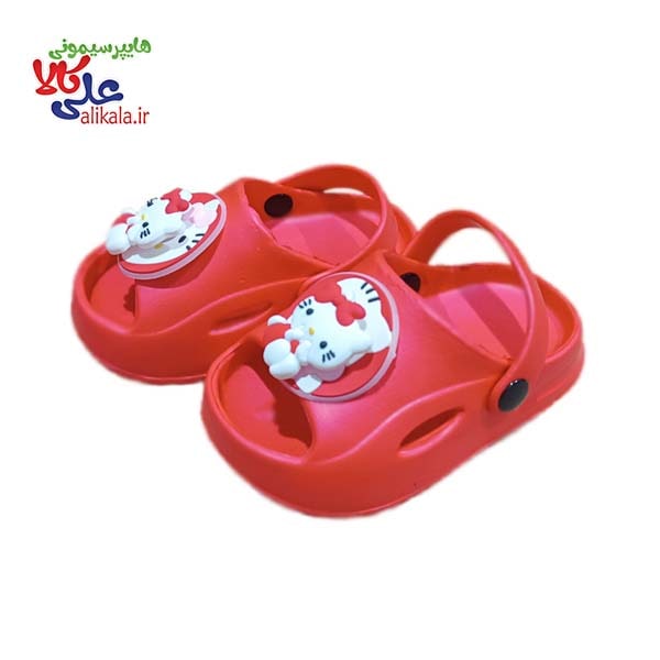 دمپایی بچه گانه مدل کراکس استیکر کیتی