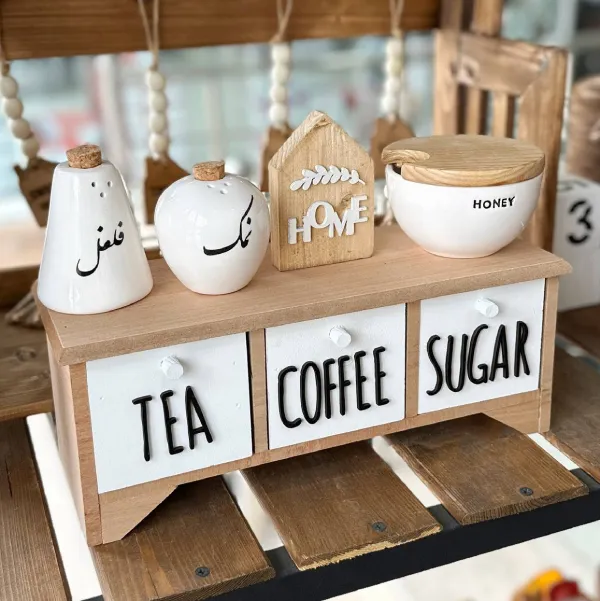 باکس ۳کشو چوبی