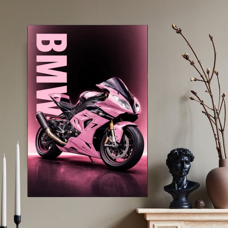 تابلو شاسی موتورسنگین bmw صورتی