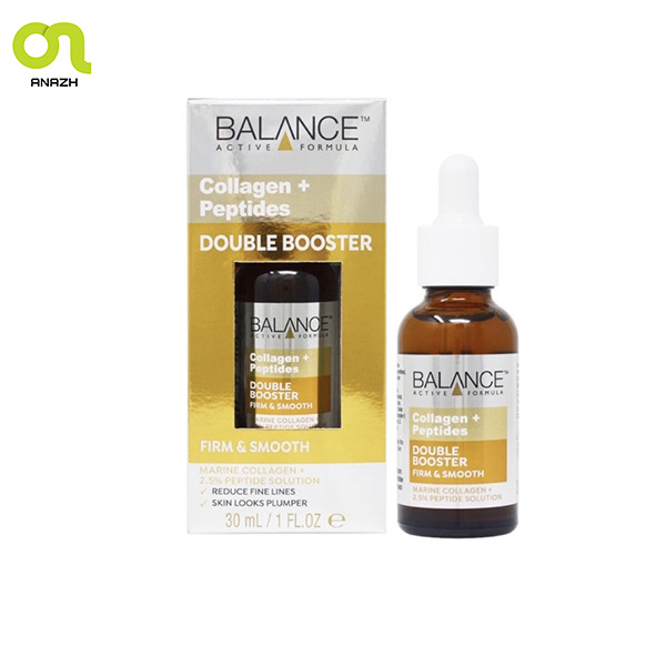 سرم جوانساز دابل بوستر بالانس مدل کلاژن دریایی + پپتید2.5%  Balance Collagen +2.5% Peptide Solution Double Booster Serum-اناژ