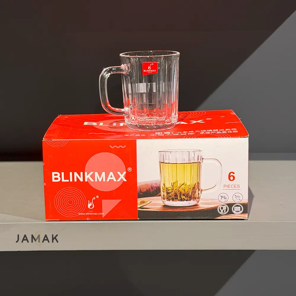 فنجان چای خوری بلینک مکس مدل الماسی کد 136 بسته 6 عددی