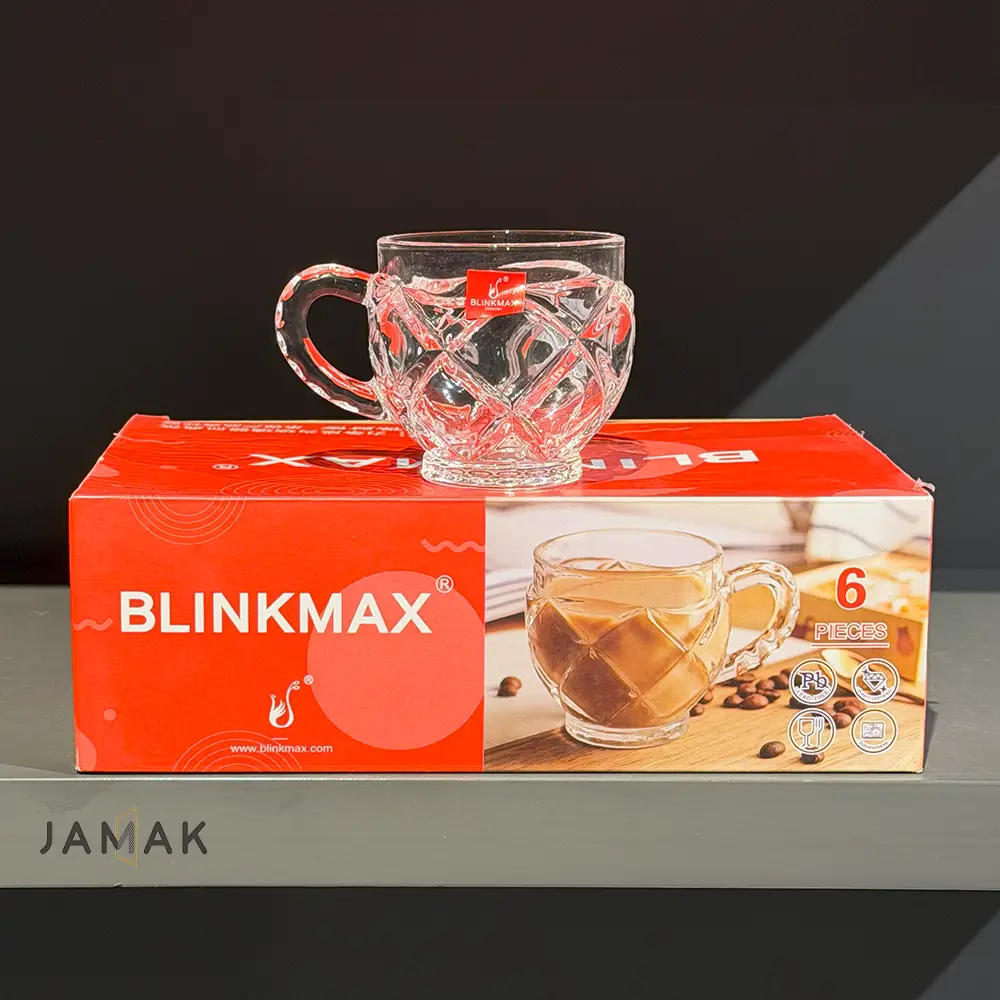 فنجان چای خوری بلینک مکس مدل محک کد 156 بسته 6 عددی