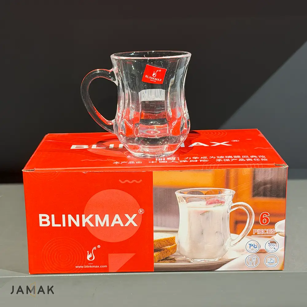 فنجان چای خوری بلینک مکس مدل دیم کد 146 بسته 6 عددی