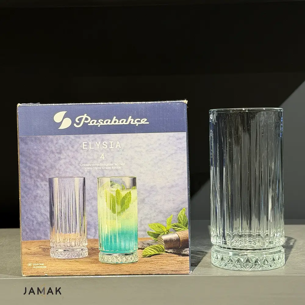 لیوان پاشاباغچه مدل الیسیا کد 520125 بسته 4 عددی