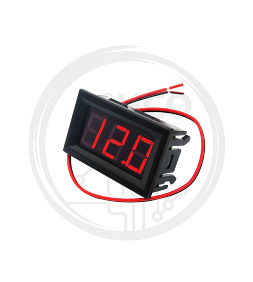 VOLTMETR DC 0.56 RED 2WIRE
