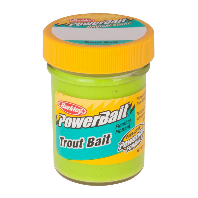 خمیر برکلی پاور بیت قزل آلا Berkley PowerBait Trout Bait Chartreuse