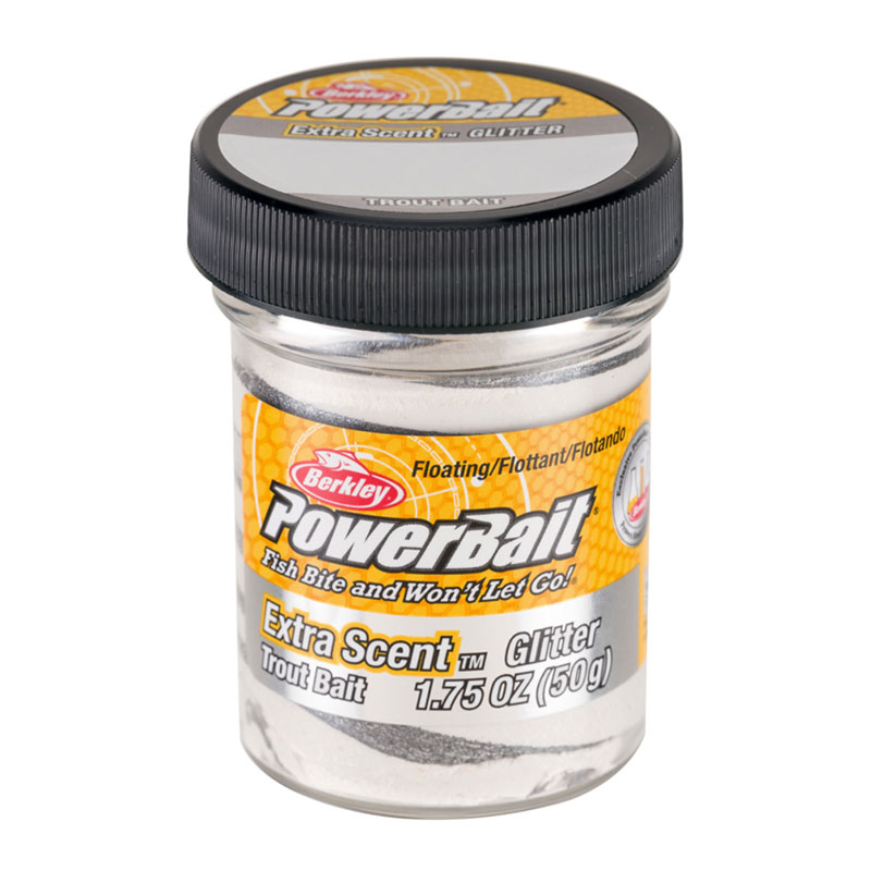 خمیر برکلی پاور بیت قزل آلا Berkley PowerBait Glitter Trout Bait Silver Vein