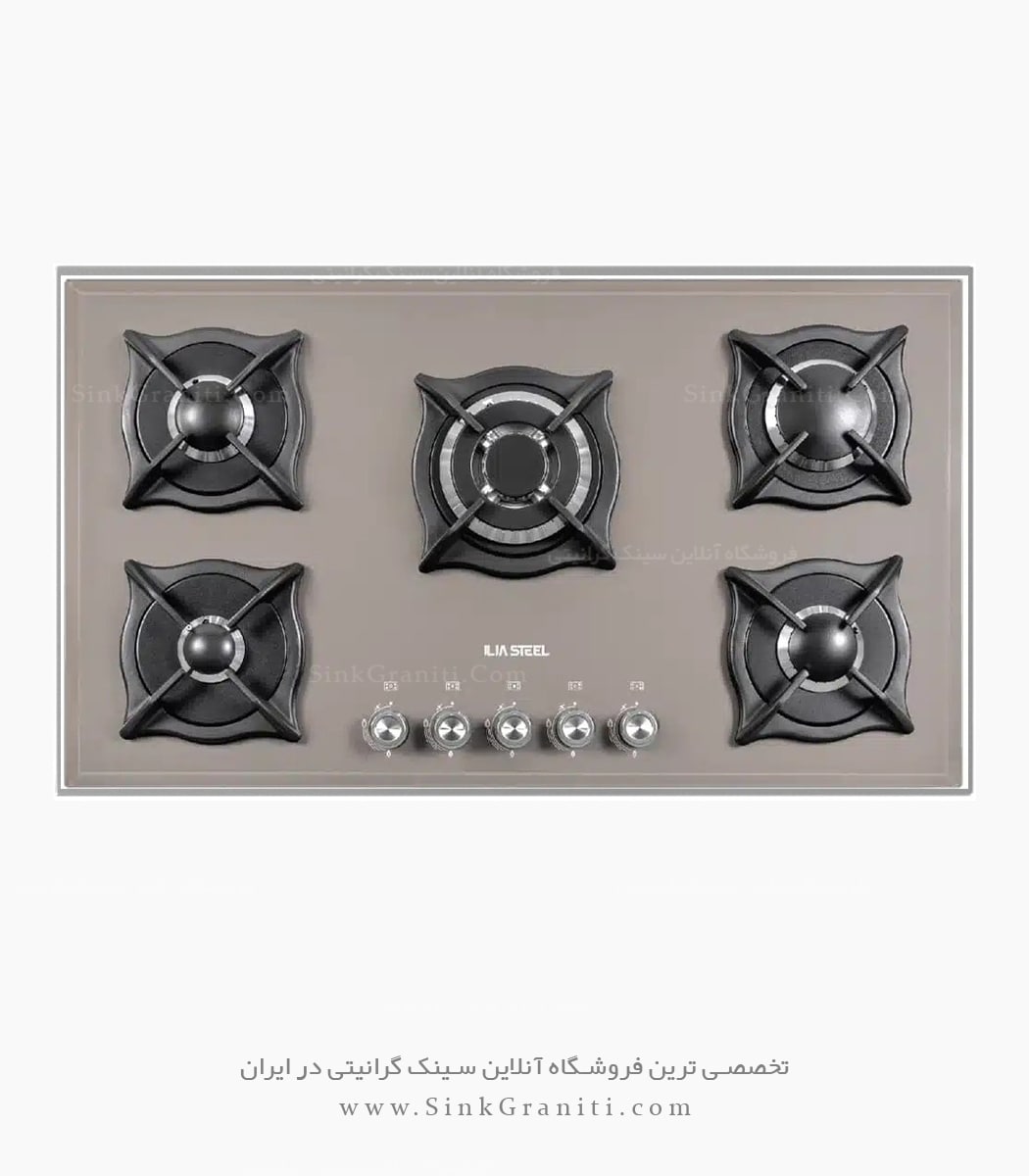 اجاق گاز ایلیا استیل مدل G518BE رنگ بژ