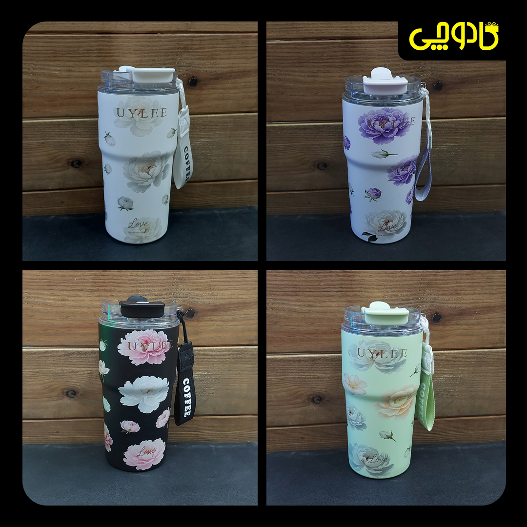 تراولماگ UYLEE گلدار حجم 500 ML