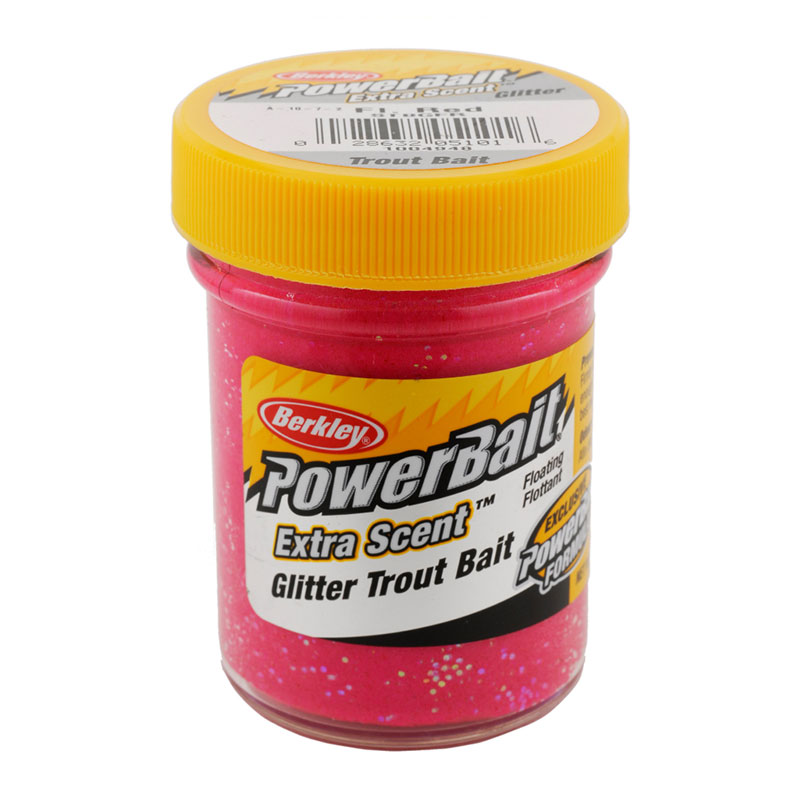 خمیر برکلی پاور بیت قزل آلا Berkley PowerBait Glitter Trout Bait Fluorescent Red