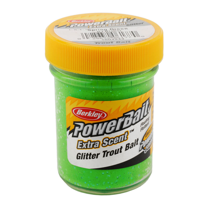 خمیر برکلی پاور بیت قزل آلا Berkley PowerBait Glitter Trout Bait Spring Green