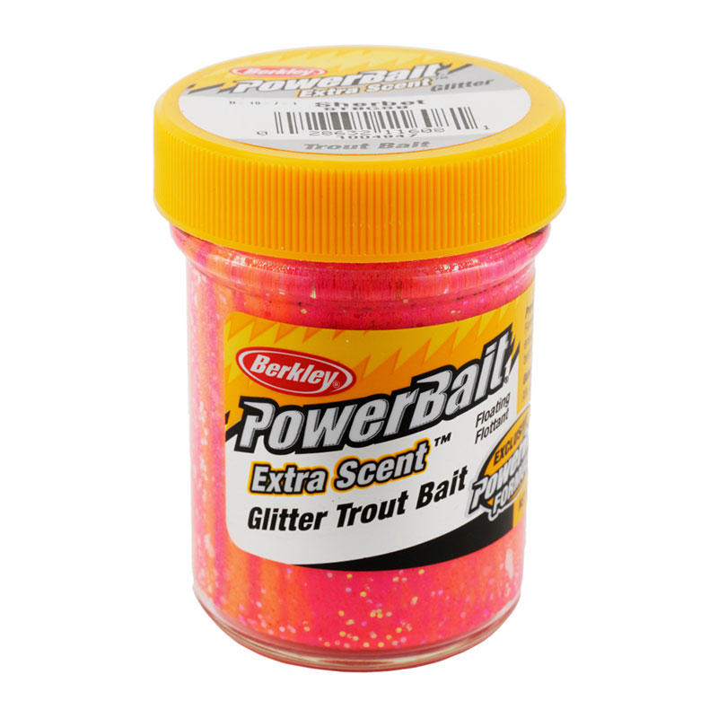 خمیر برکلی پاور بیت قزل آلا Berkley PowerBait Glitter Trout Bait Sherbet