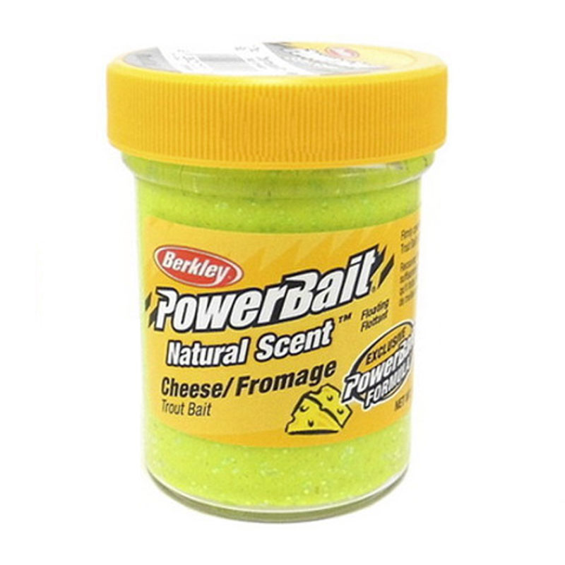 خمیر برکلی پاور بیت قزل آلا Berkley PowerBait Natural Scent Trout Bait Chartreuse