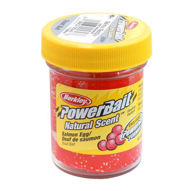 خمیر برکلی پاور بیت قزل آلا تخم سالمون ۱۱۵۲۸۶۰ Berkley PowerBait Select Trout Bait Salmon Red With Glitter