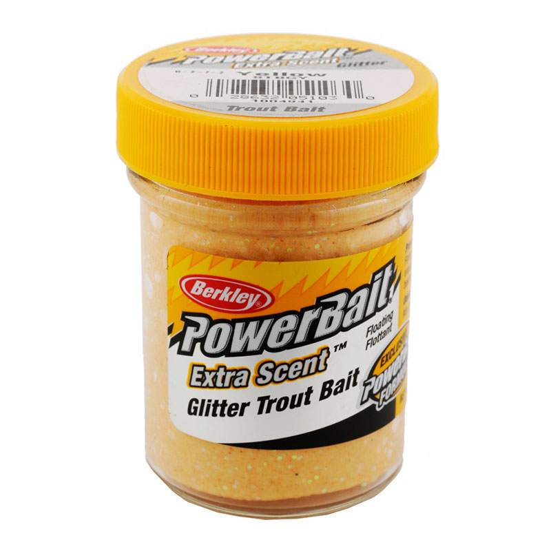خمیر برکلی پاور بیت قزل آلا Berkley PowerBait Glitter Trout Bait Yellow