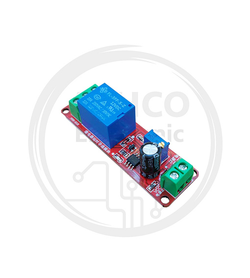 ماژول رله تایمر دار تاخیری با چیپ NE555