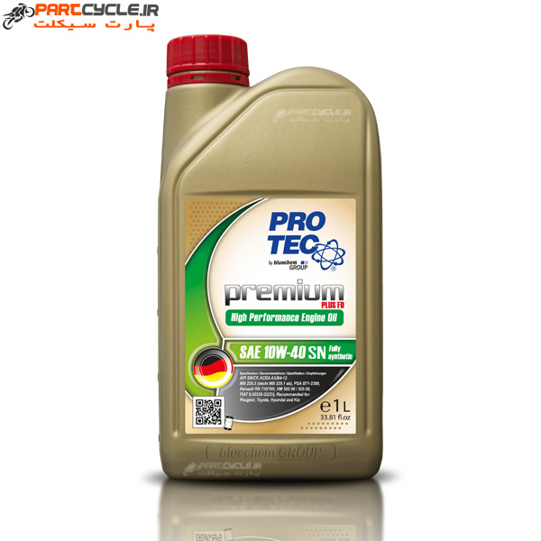 روغن یک لیتری پروتک 10W-40 SN فول سنتتیک