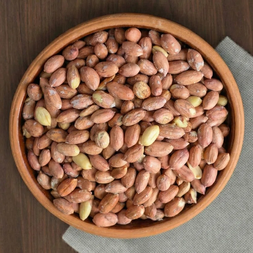 بادام زمینی آستانه نمکی