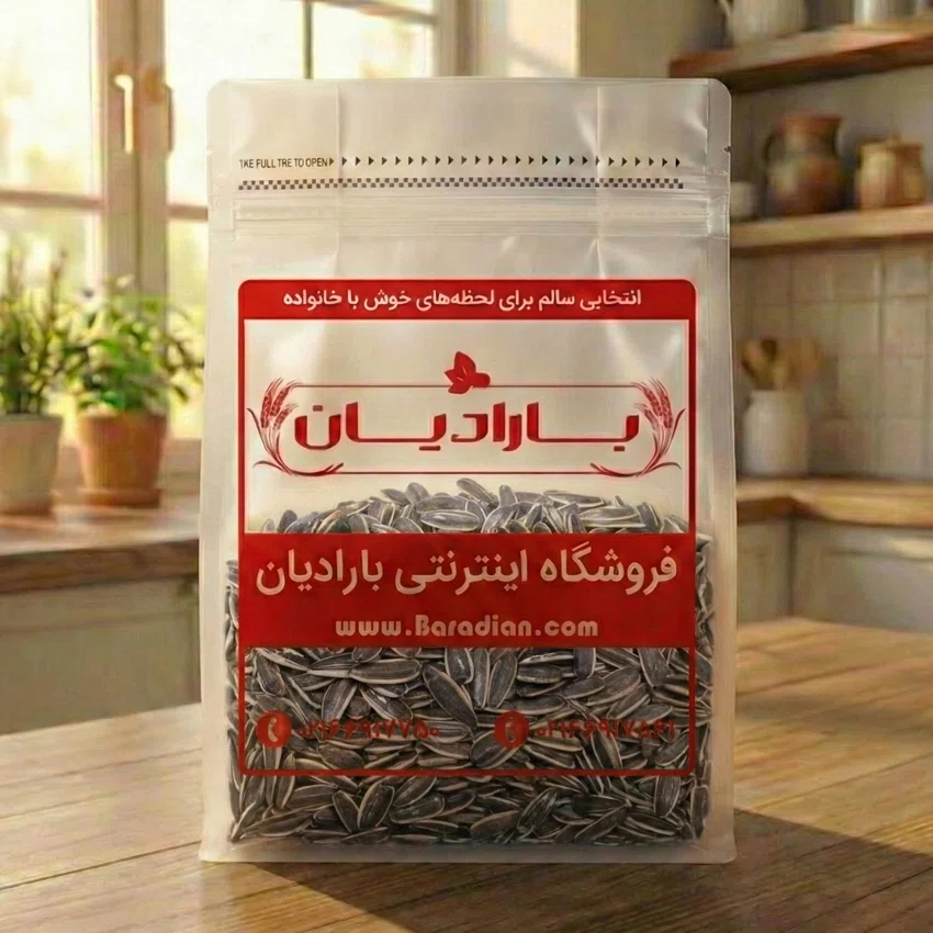 تخمه آفتابگردان دورسفید خام