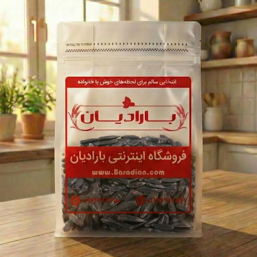 تخمه آفتابگردان شمشیری خام
