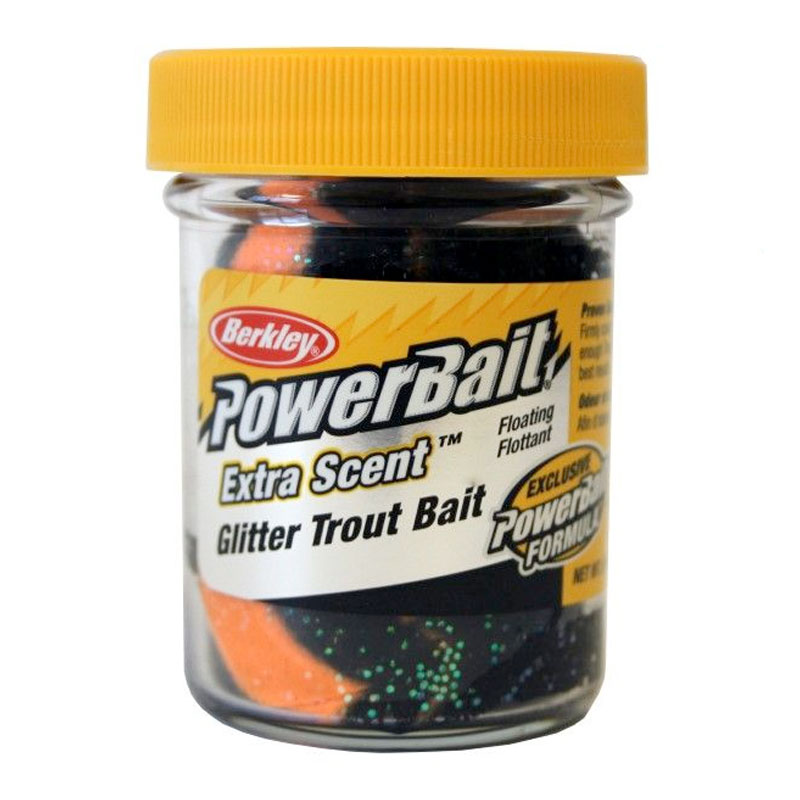 خمیر برکلی پاور بیت قزل آلا Berkley PowerBait Glitter Trout Bait Black Orange