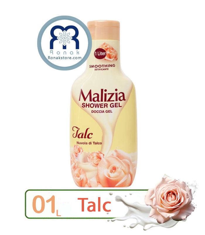 شامپو بدن مالیزیا Malizia با رایحه پودر تالک حجم 1 لیتر (کپی)