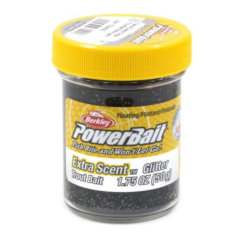 خمیر برکلی پاور بیت قزل آلا Berkley PowerBait Glitter Trout Bait Black Glitter