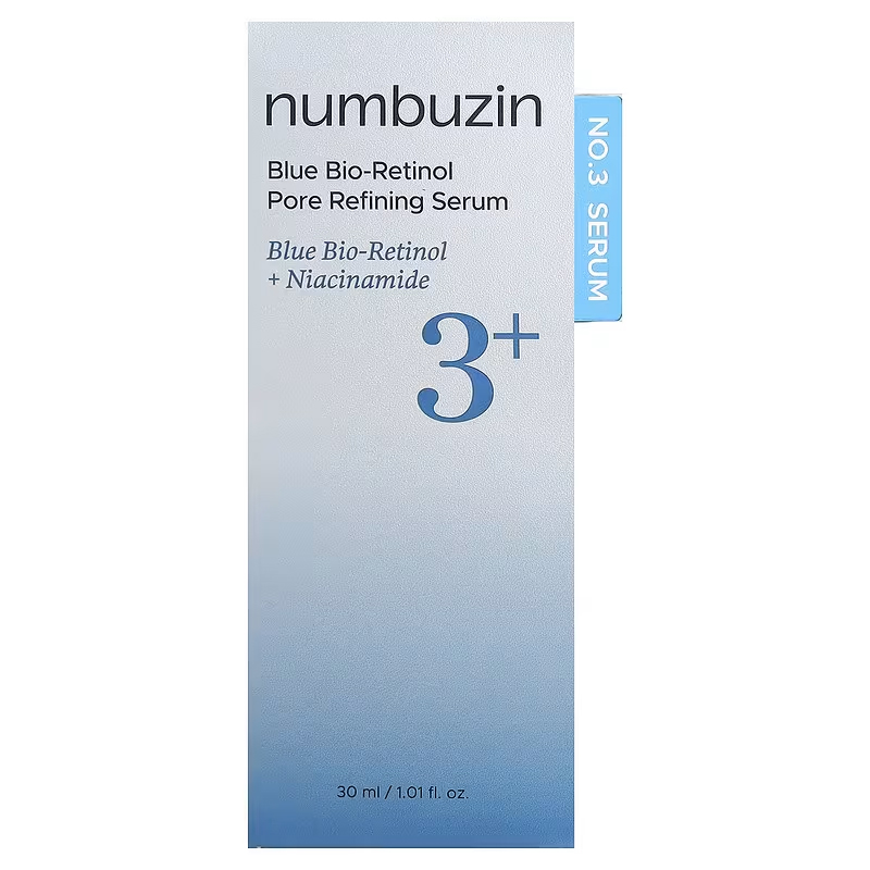 سرم کنترل منافذ نامبوزین Numbuzin No 3 Blue Bio-Retinol Pore Refining Serum 30ML