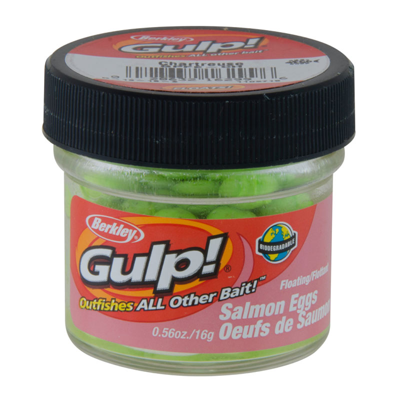 خمیر برکلی توپی پاور اگز قزل آلا Berkley Gulp Floating Salmon Eggs Chartreuse