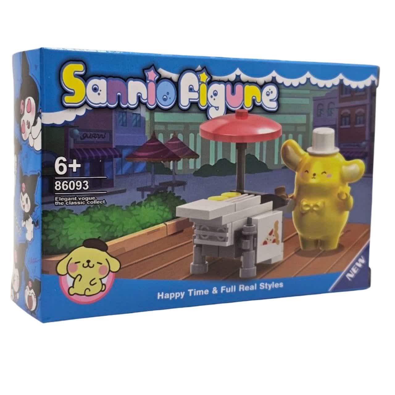ساختنی 20 تکه ناب سل مدل پوم پوم پورین و پیتزا کد SANRIO FIGURE 86093 NO.7