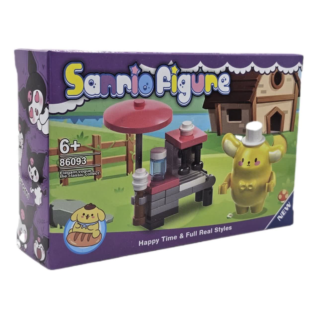 ساختنی 20 تکه ناب سل مدل پوم پوم پورین و کیوسک آشپزی کد SANRIO FIGURE 86093 NO.5