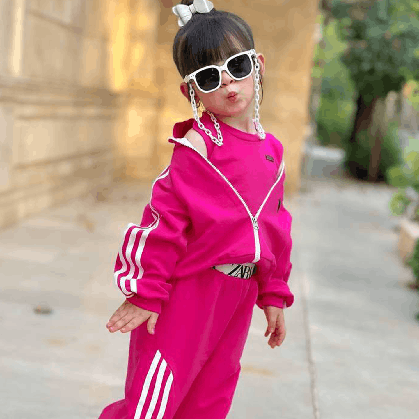 ست سه تیکه سویشرت و تاپ و شلوار هانا