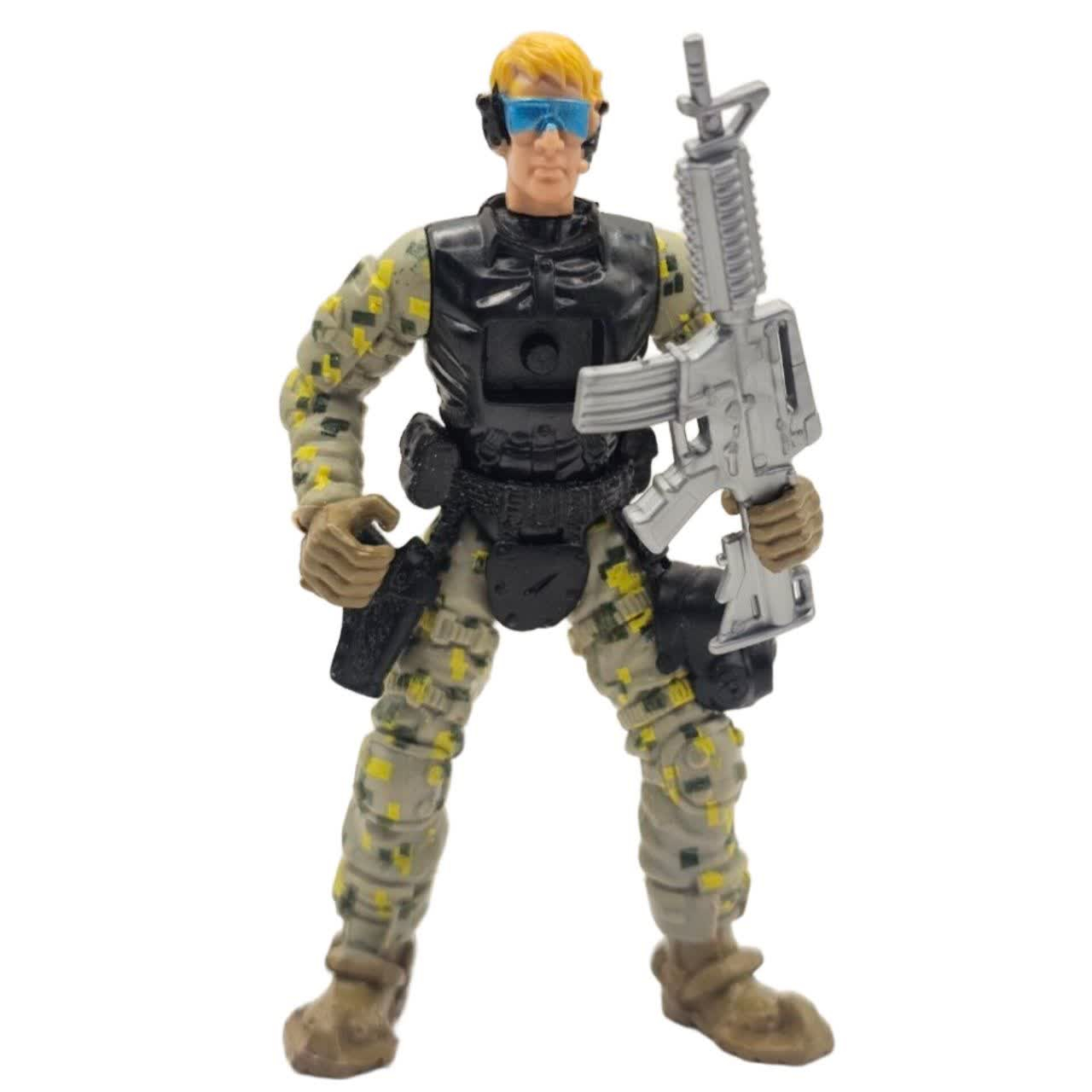 فیگور ناب سل مدل سرباز تفنگدار کد SPECIALFORCES NAAB004 ارتفاع 10 سانتیمتر