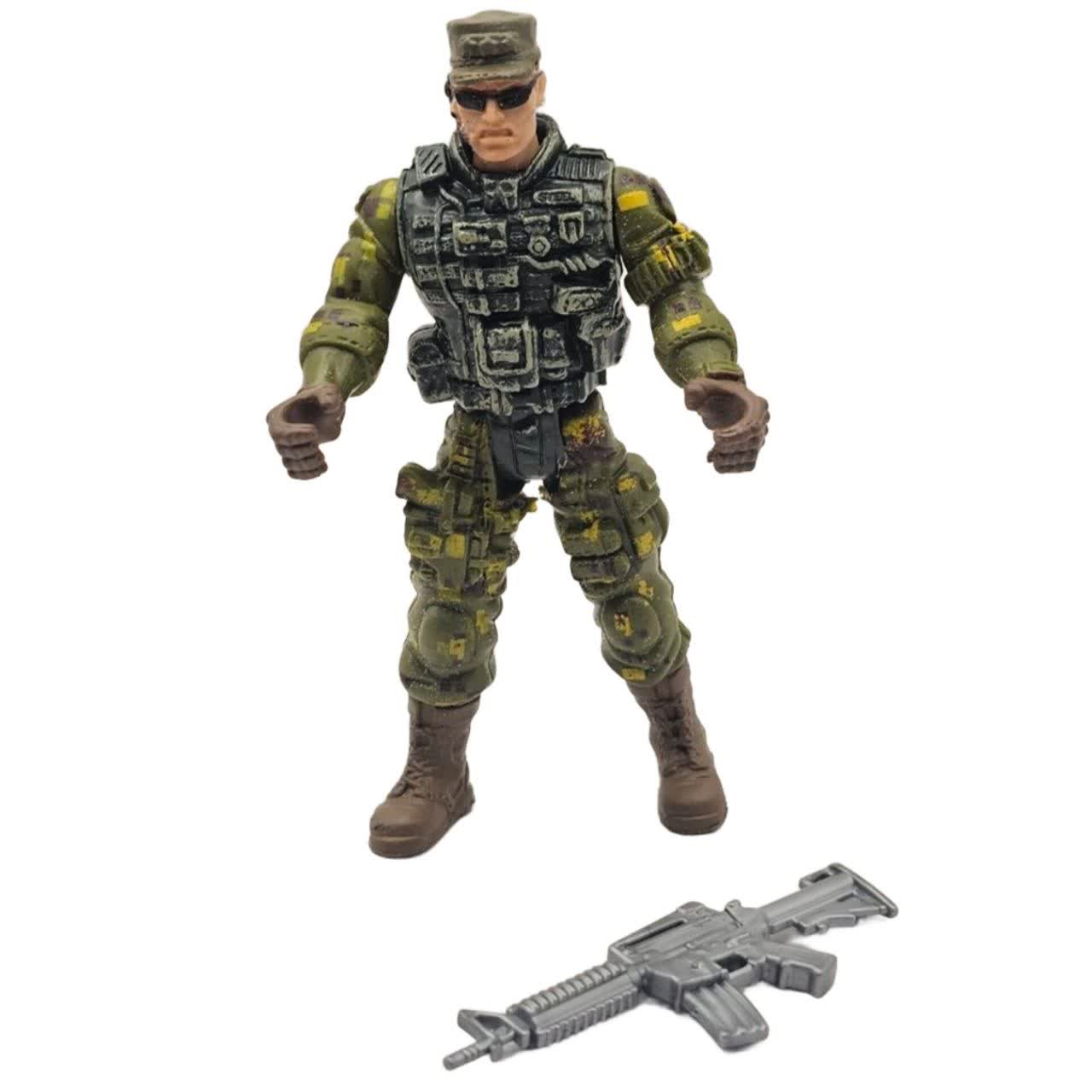 فیگور ناب سل مدل سرباز تفنگدار کد SPECIALFORCES NAAB006 ارتفاع 10 سانتیمتر