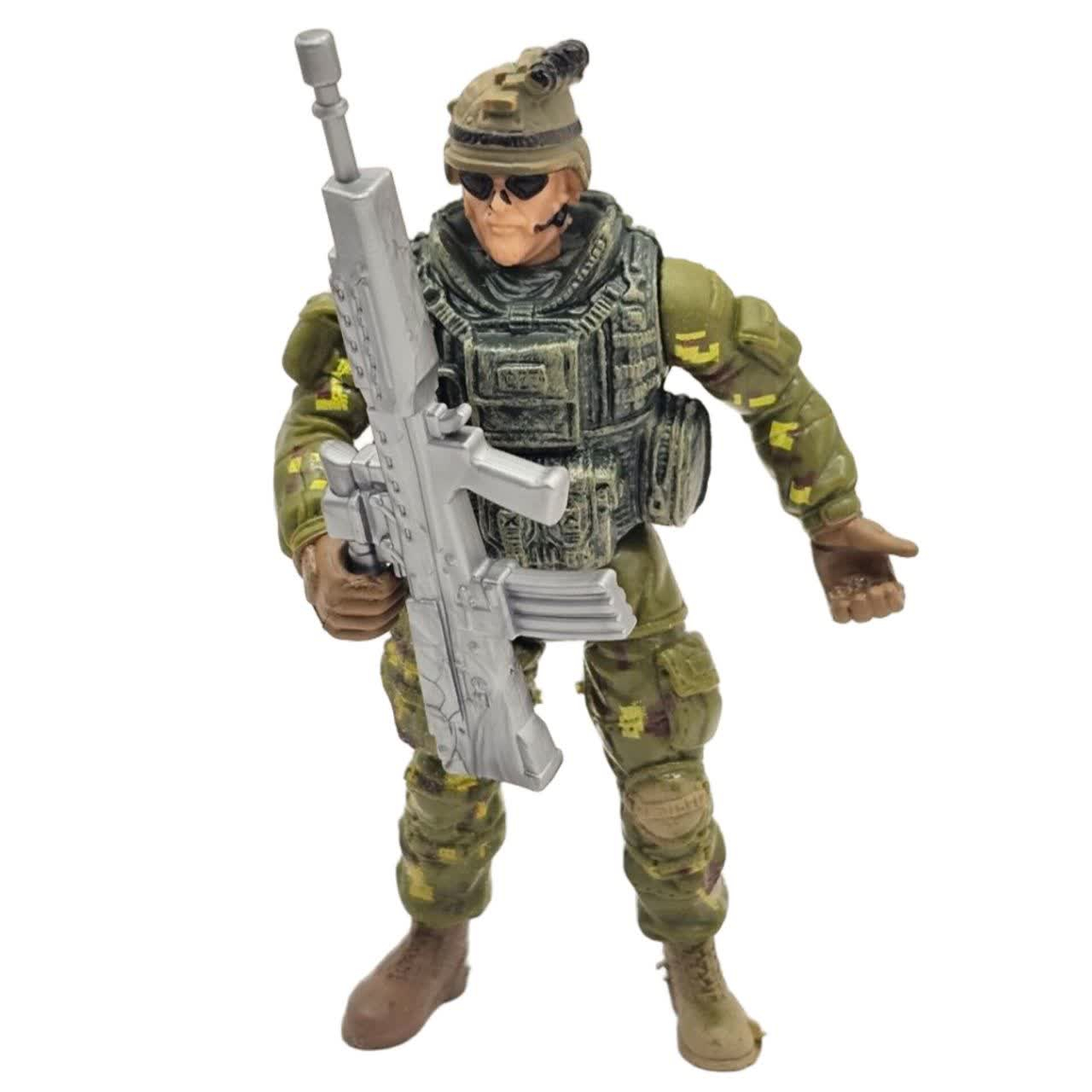 فیگور ناب سل مدل سرباز تفنگدار کد SPECIALFORCES NAAB009 ارتفاع 10 سانتیمتر