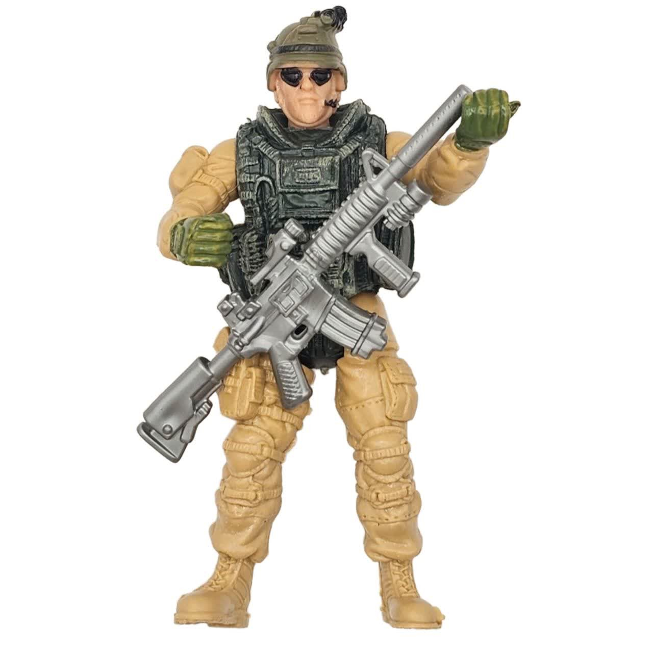 فیگور ناب سل مدل سرباز تفنگدار کد SPECIALFORCES NAAB010 ارتفاع 10 سانتیمتر