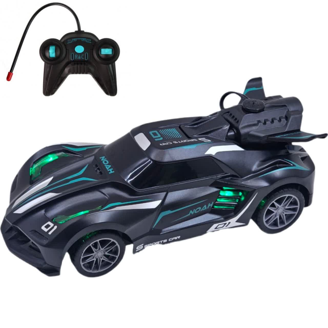 ماشین بازی کنترلی مسابقهای مدل دودزا شارژی KMRC کد Dudza model racing control game machine K660-3A scale1:20 با حرکت چهار جهته، چراغدار و مقیاس 1:20
