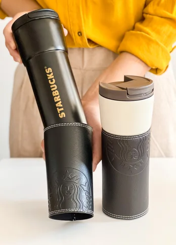 تراول ماگ چرمی استارباکس - starbucks