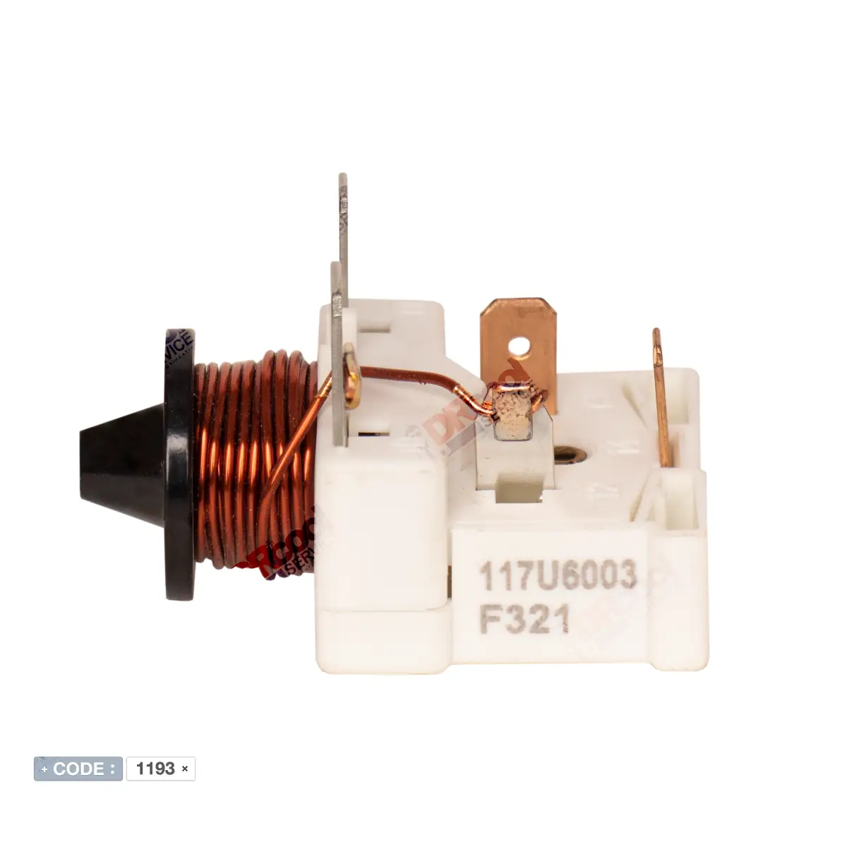 رله استارت کمپرسور 1/2 دانفوسی مدل 117U6003