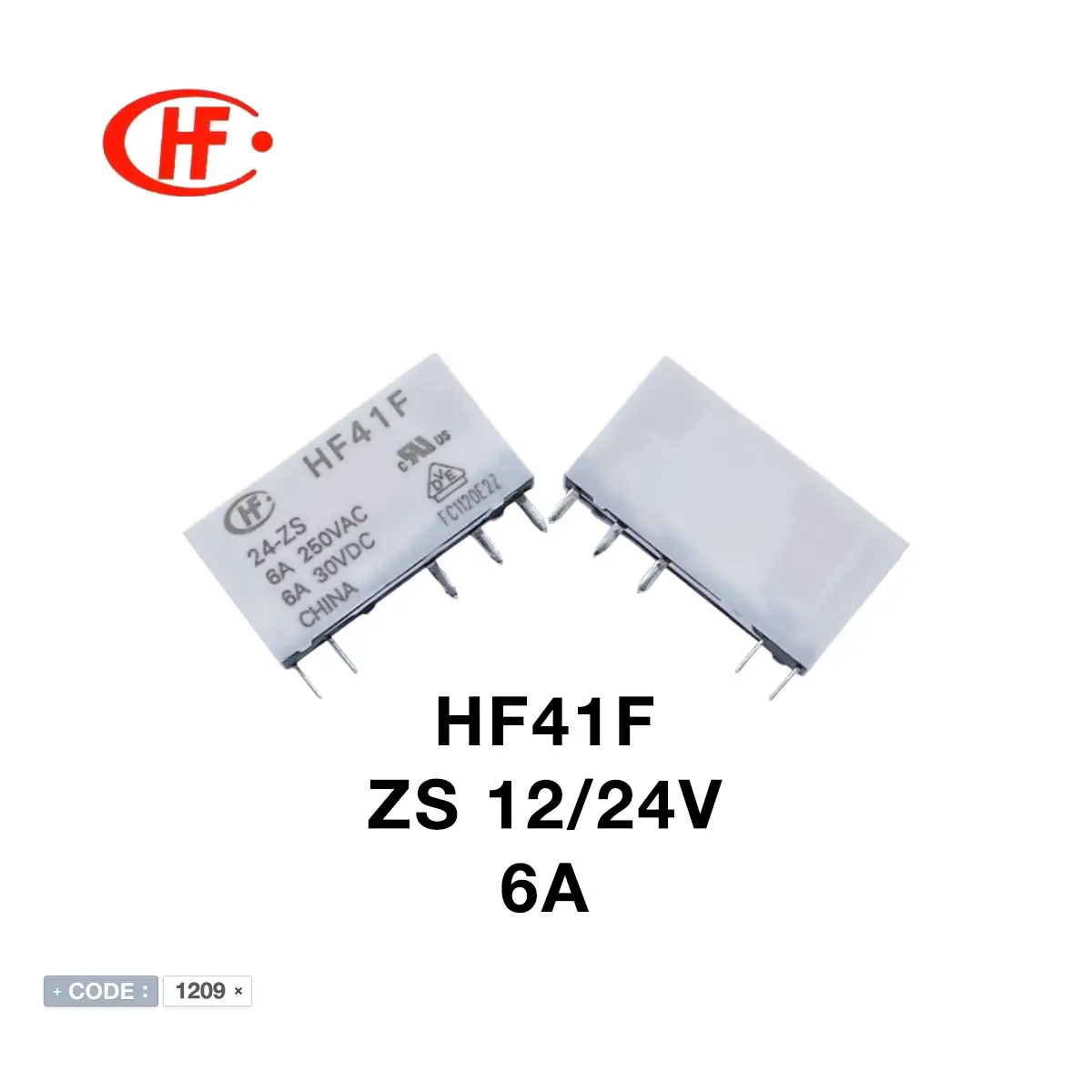 رله12 ولتی مدل HF41F12-ZST