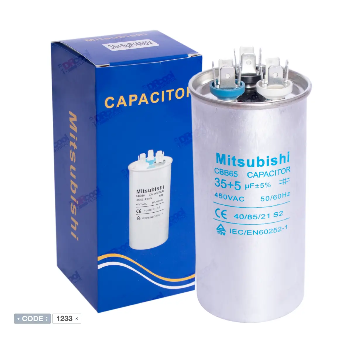 خازن 35+5 میکروفاراد میتسوبیشی MITSUBISHI
