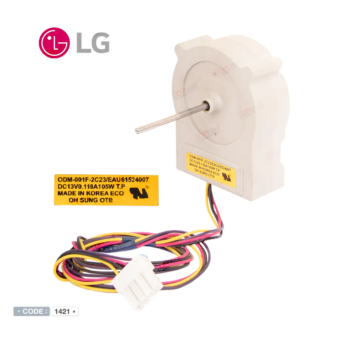 موتور فن يخچال چهار سيم/EAU61524007 ODM-001F-2C23