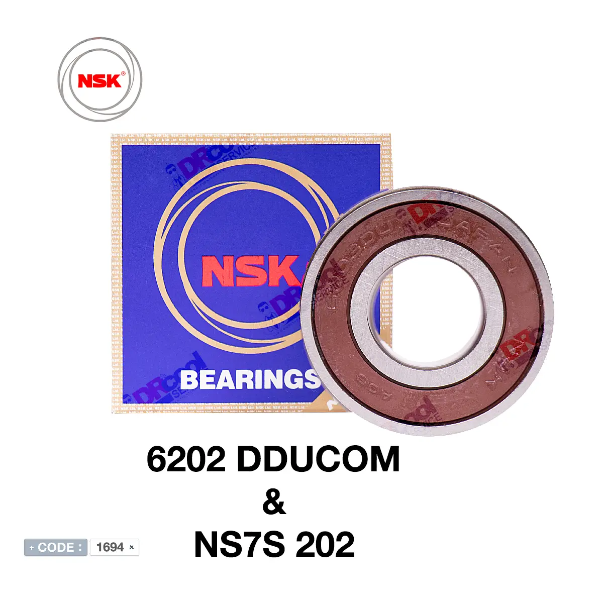 بلبرینگ موتور فن کولر گازی 6202 برند NSK