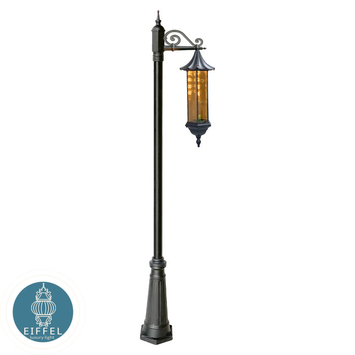 چراغ پارکی ایستاده لاکچری سری دو بزرگ یکطرفه مدل E2611D-L