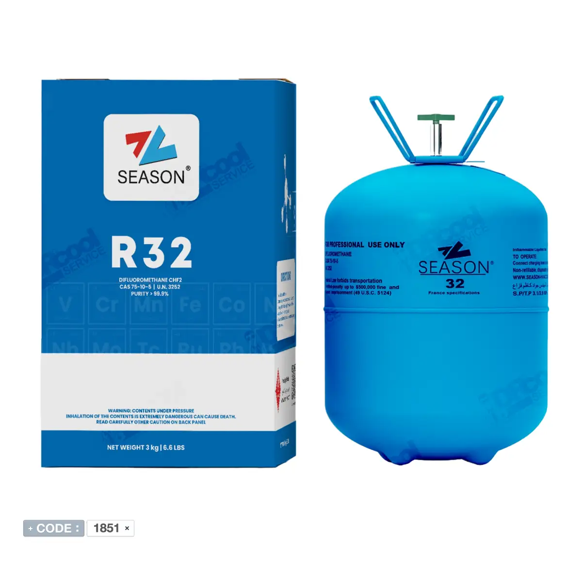کپسول گاز R32 سیزن 3کیلوگرم
