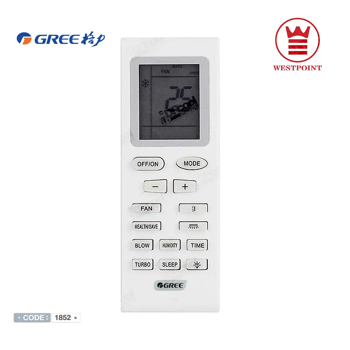 ریموت کنترل کولر گری GREE